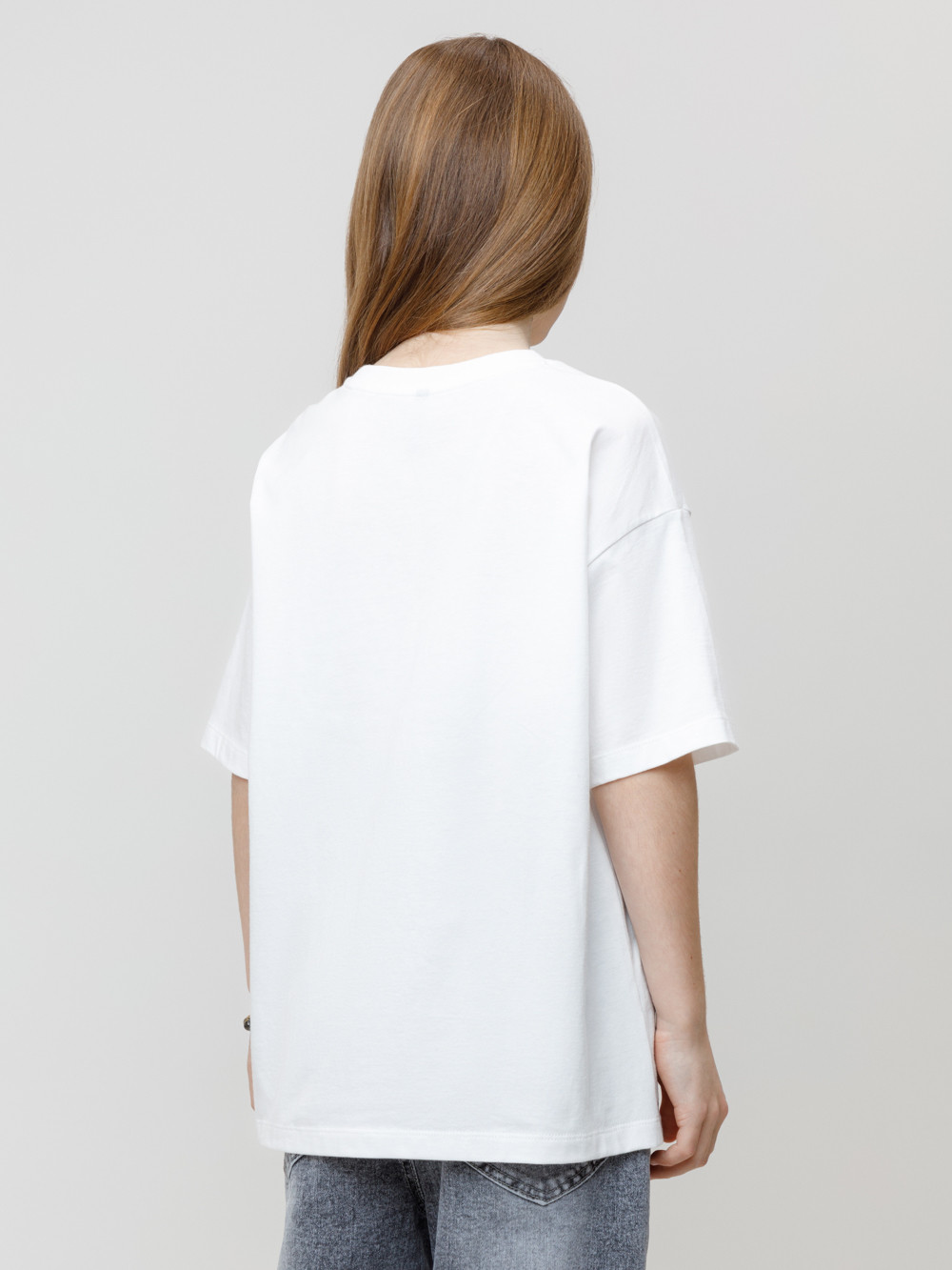 Футболка для девочки, артикул: КР 302819, цвет: сахар, фото 4