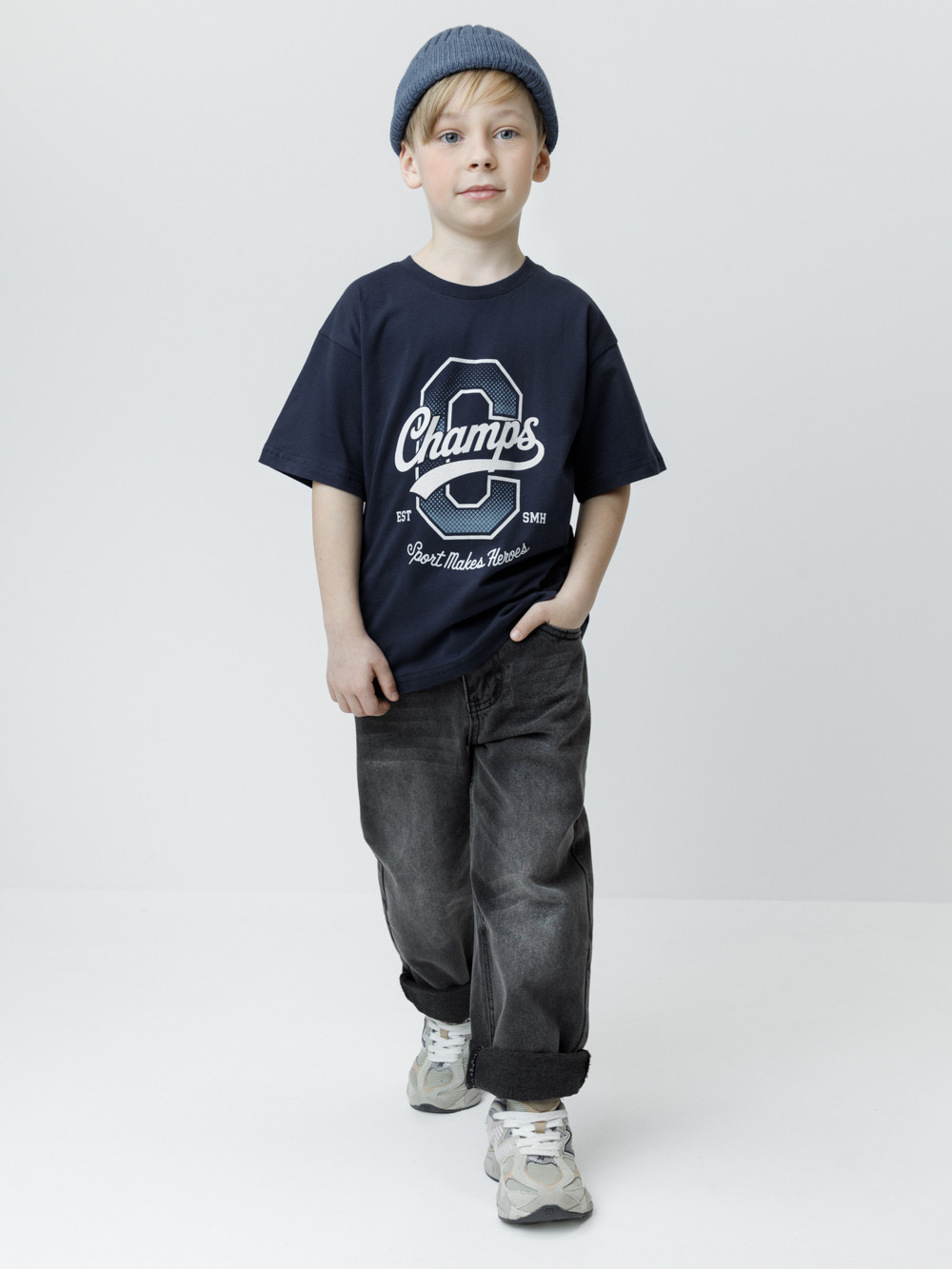 Футболка для мальчика, артикул: КР 302981, цвет: темно-синий, фото 4