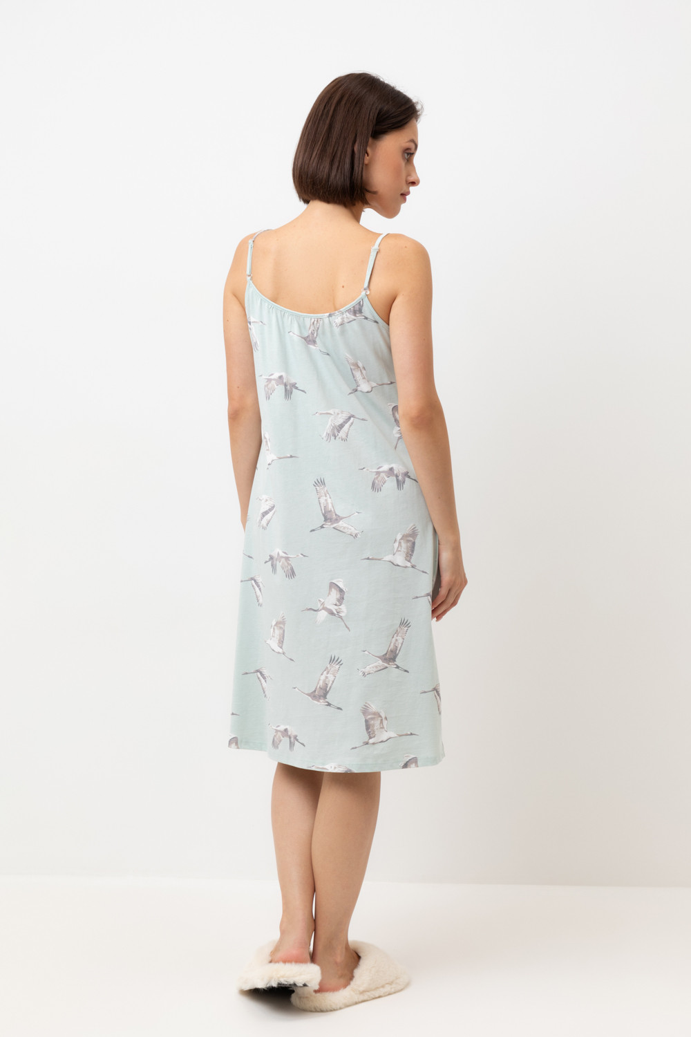 Сорочки ночные женские для мам, артикул: Е 10053, цвет: голубой, фото 4