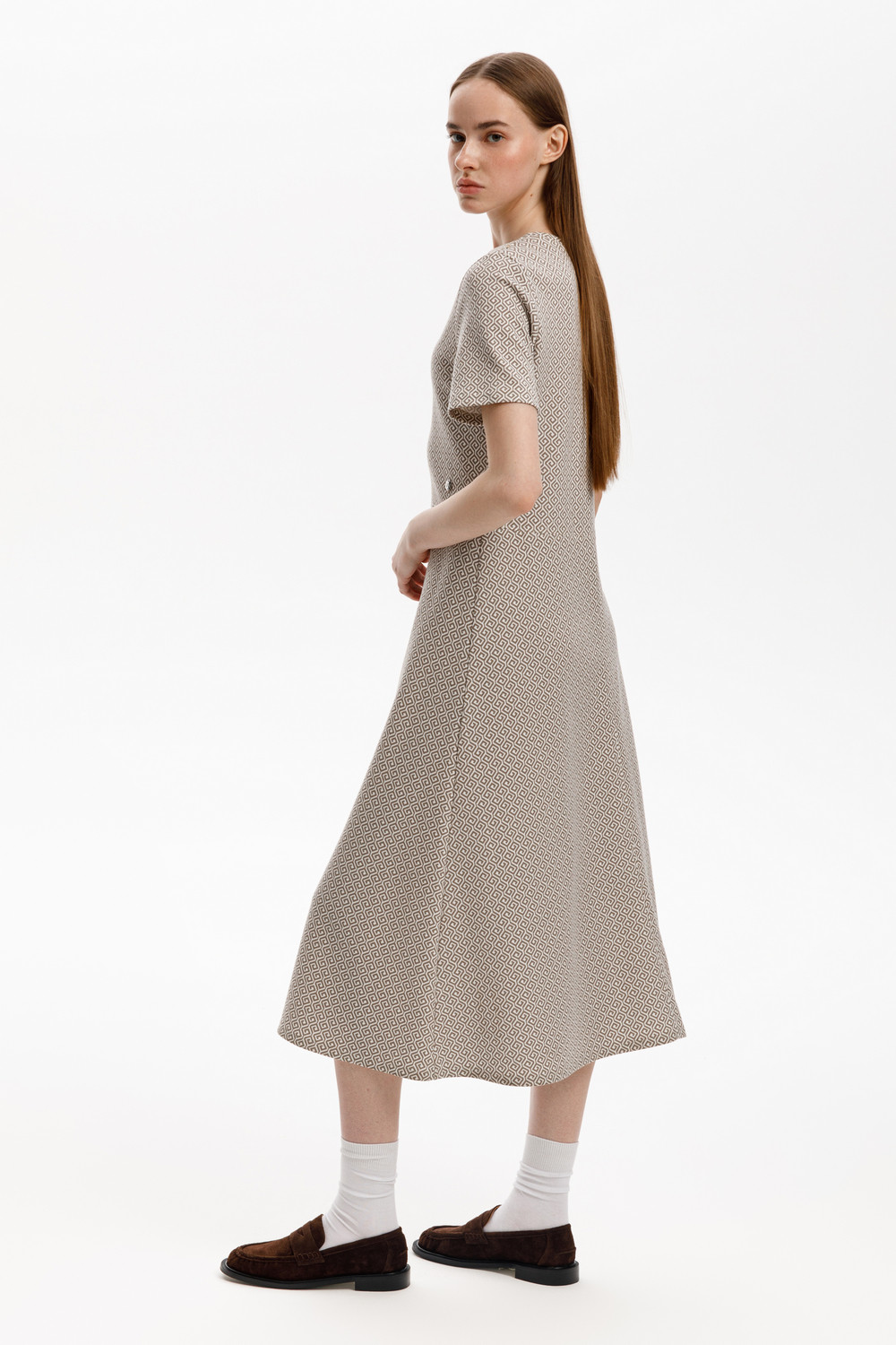 Платья женские для мам, артикул: ЕВТ 5077, цвет: светло-серый5, фото 4