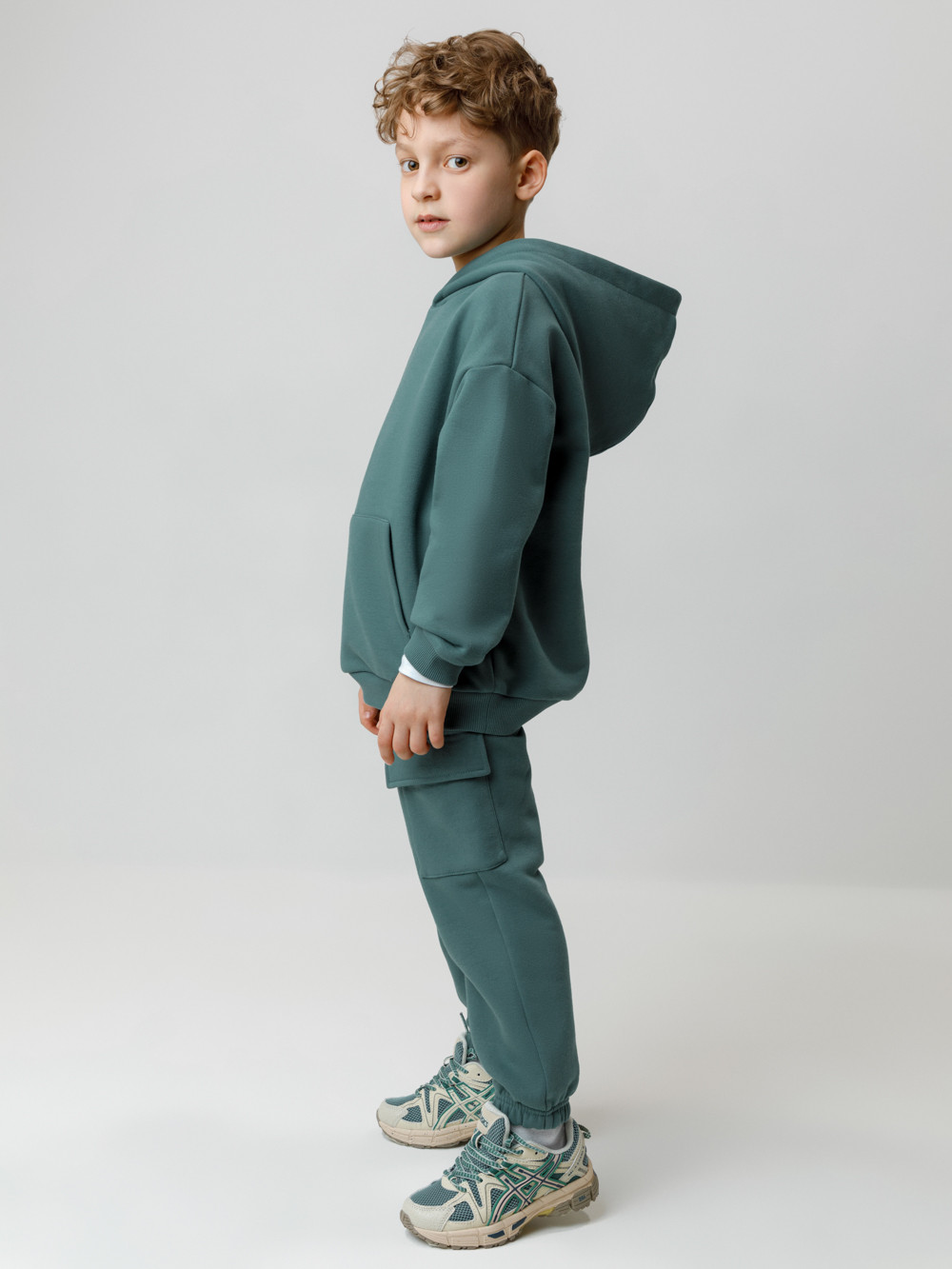 Худи для мальчика, артикул: КР 302803, цвет: зеленый, фото 4