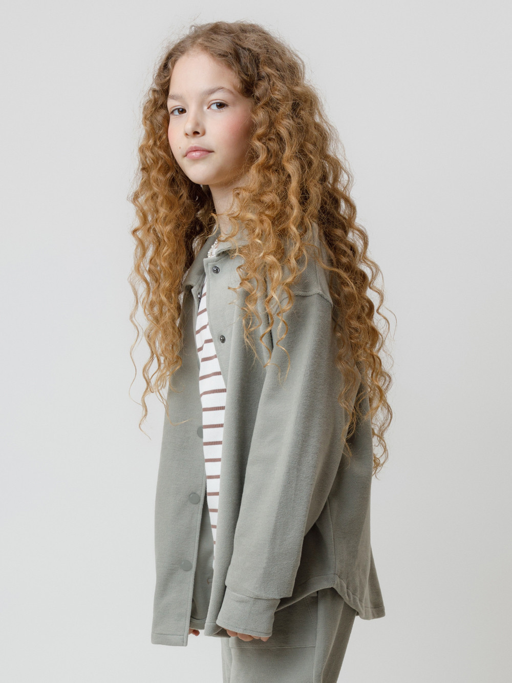 Рубашка для девочки, артикул: КР 302812, цвет: зеленый, фото 4