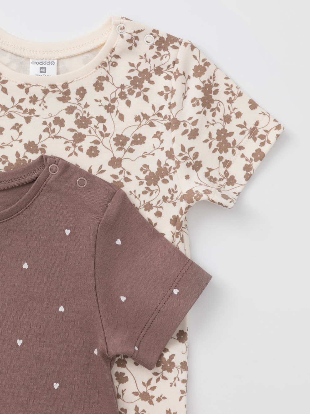 Футболка для новорожденных, артикул: К 301156-2уп, цвет: коричневый, фото 4