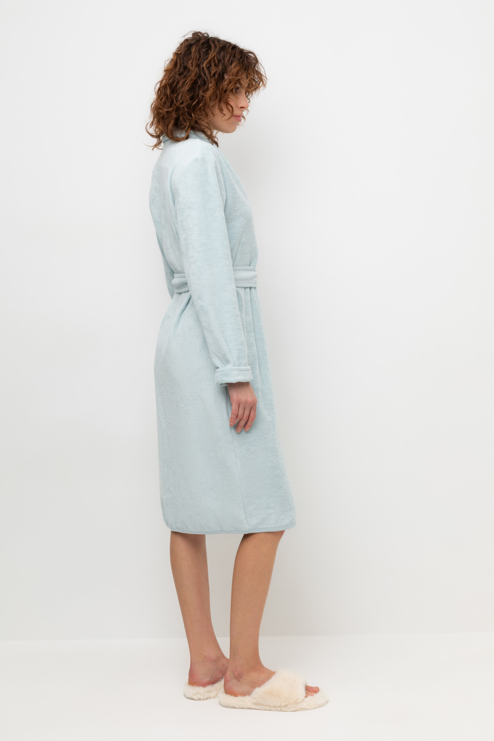 Халаты женские для мам, артикул: Е 50001/24, цвет: голубой, фото 4