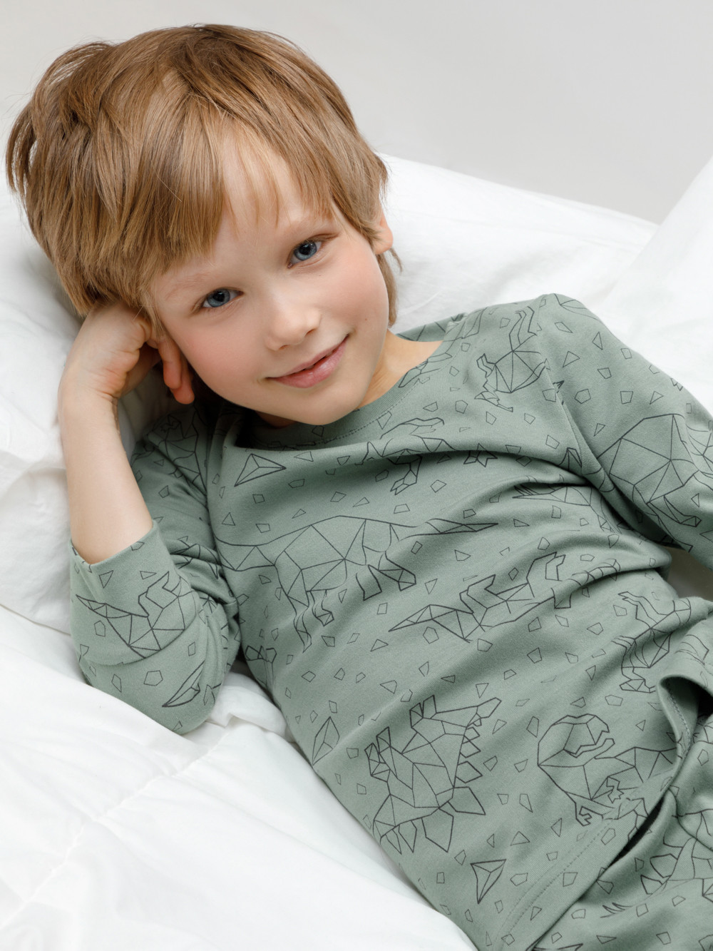 Пижама для мальчика, артикул: К 1552, цвет: зеленый, фото 4