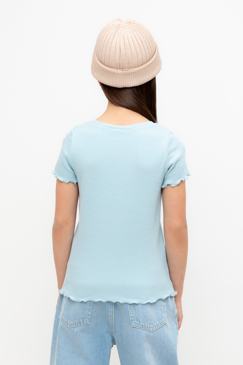 Футболка для девочки, артикул: КР 301989-1, цвет: голубой, фото 4