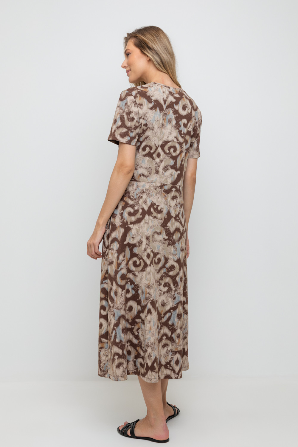 Платья женские для мам, артикул: ЕВТ 5051, цвет: кофейный, фото 4