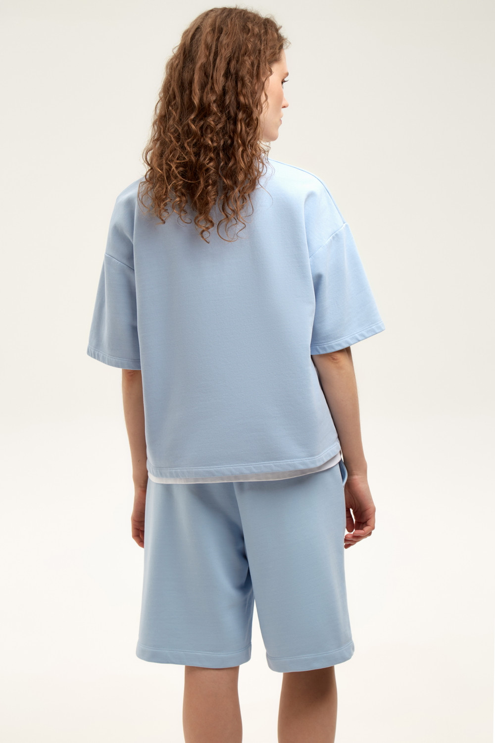 Джемперы женские для мам, артикул: ЕВТ 3319, цвет: голубой, фото 4