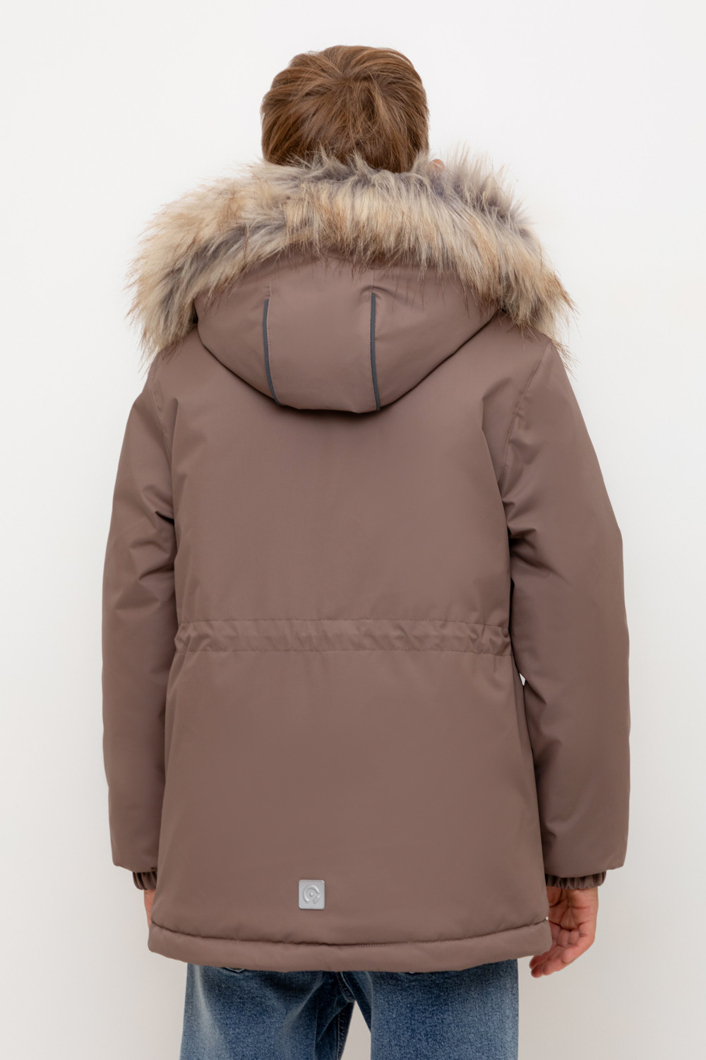 Пальто, плащи для мальчика, артикул: ВК 36096/7 УЗГ (122-158), цвет: кофейный, фото 4