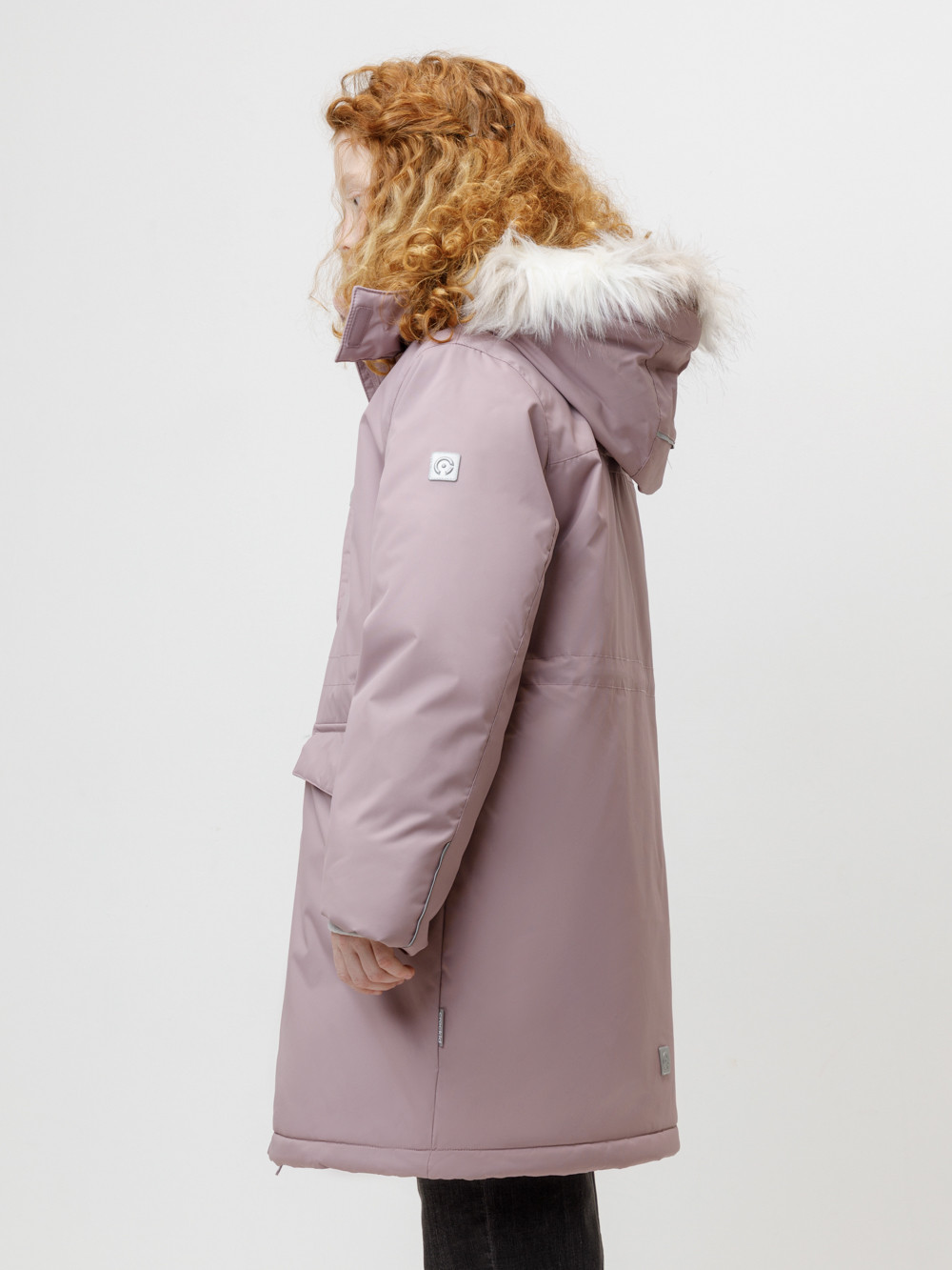 Пальто для девочки, артикул: ВК 38107/8 ГР, цвет: розовый, фото 3