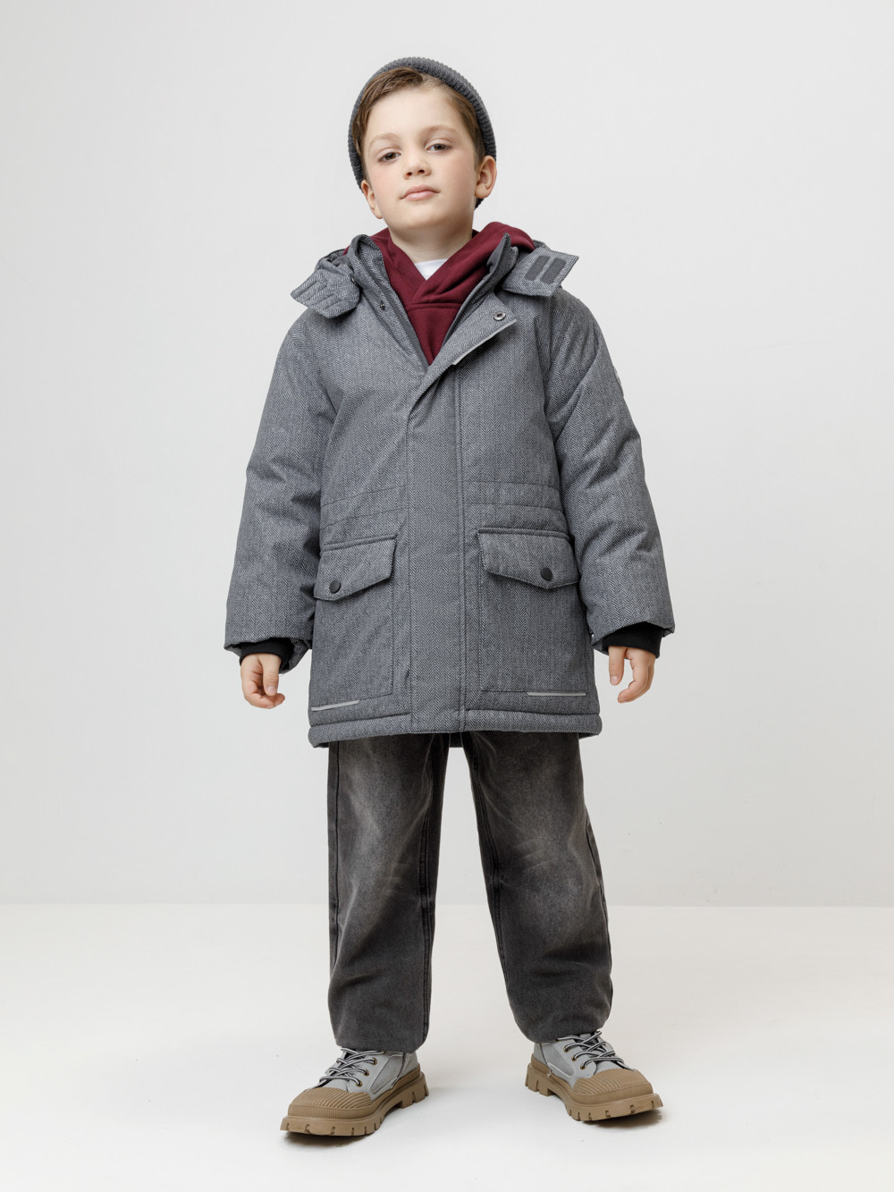 Куртки для мальчика, артикул: ВК 36107/н/2 ГР, цвет: серый, фото 4