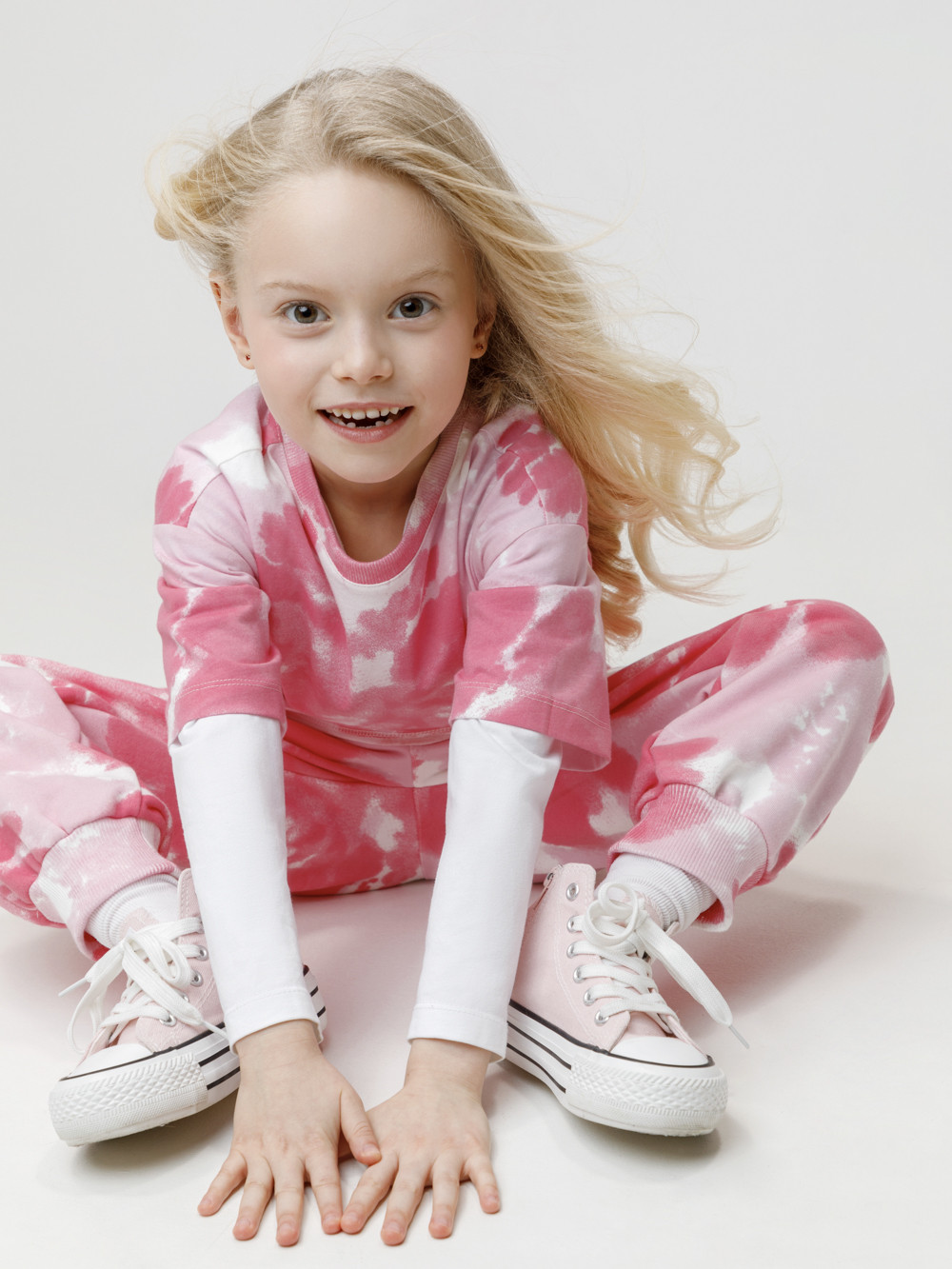 Брюки для девочки, артикул: КР 400902, цвет: сахар, фото 4