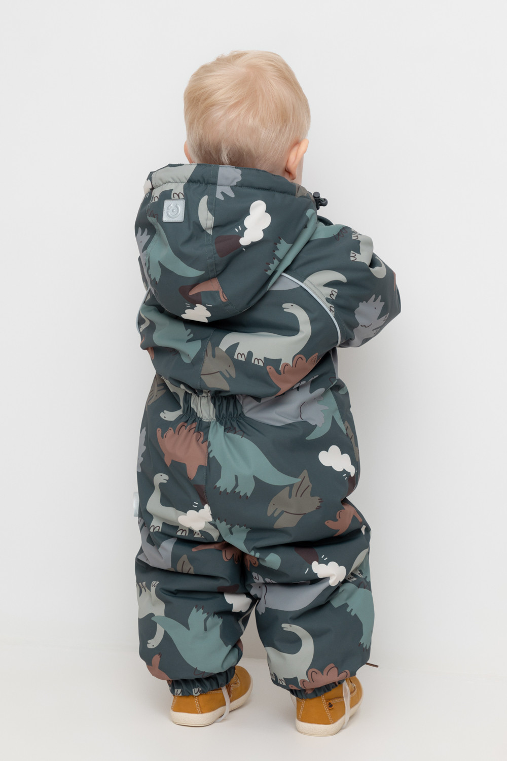 Комбинезоны утепленные для мальчика, артикул: ВК 60113/н/8 УЗГ, цвет: зеленый, фото 4