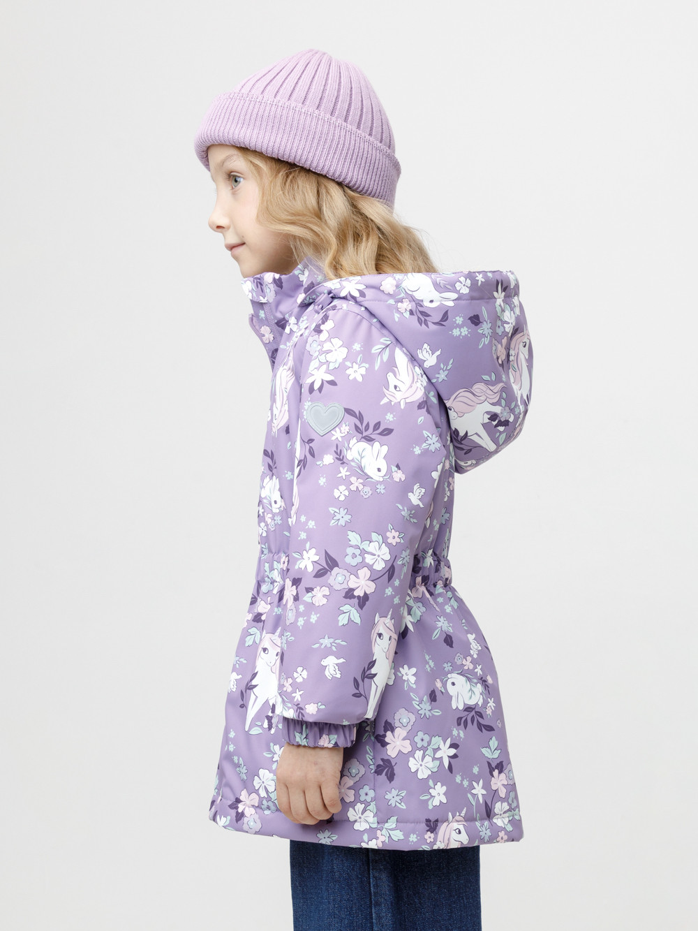 Куртка для девочки, артикул: ВК 32142/н/15 УЗГ, цвет: фиолетовый, фото 4