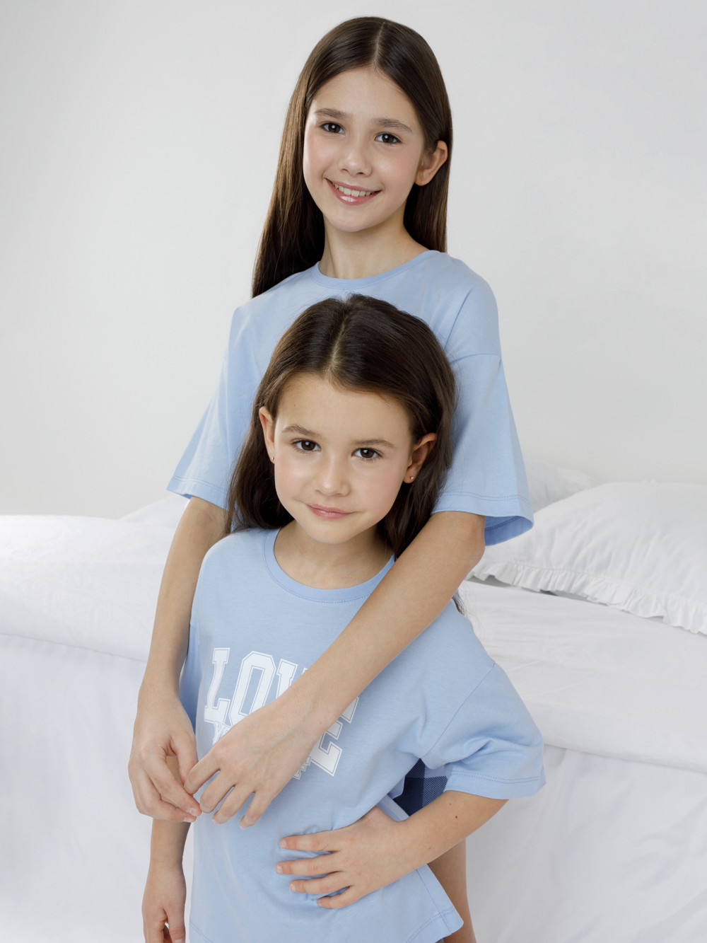 Пижама для девочки, артикул: МП 1658, цвет: голубой, фото 4