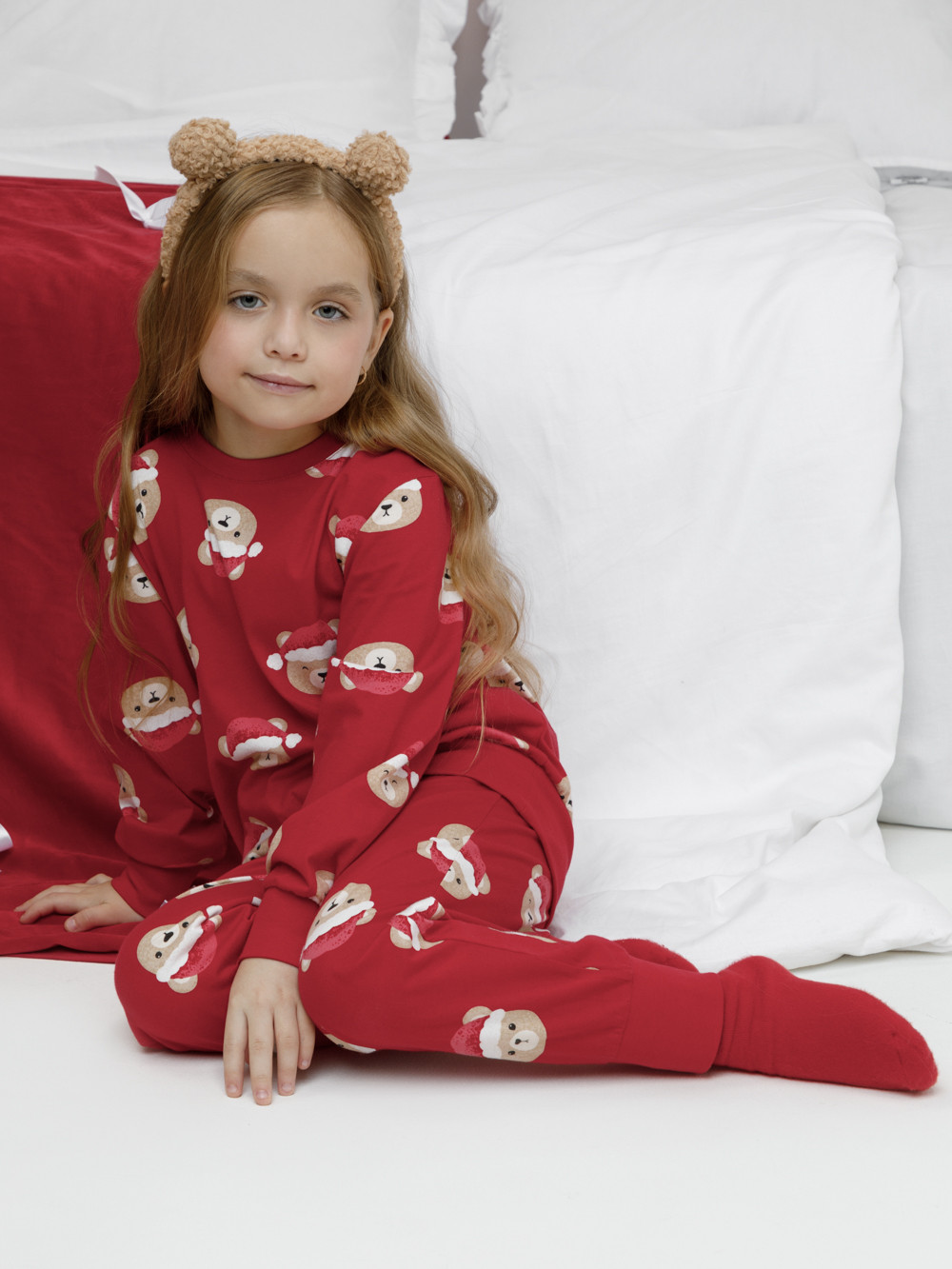 Пижамы, артикул: К 1663, цвет: красный, фото 4