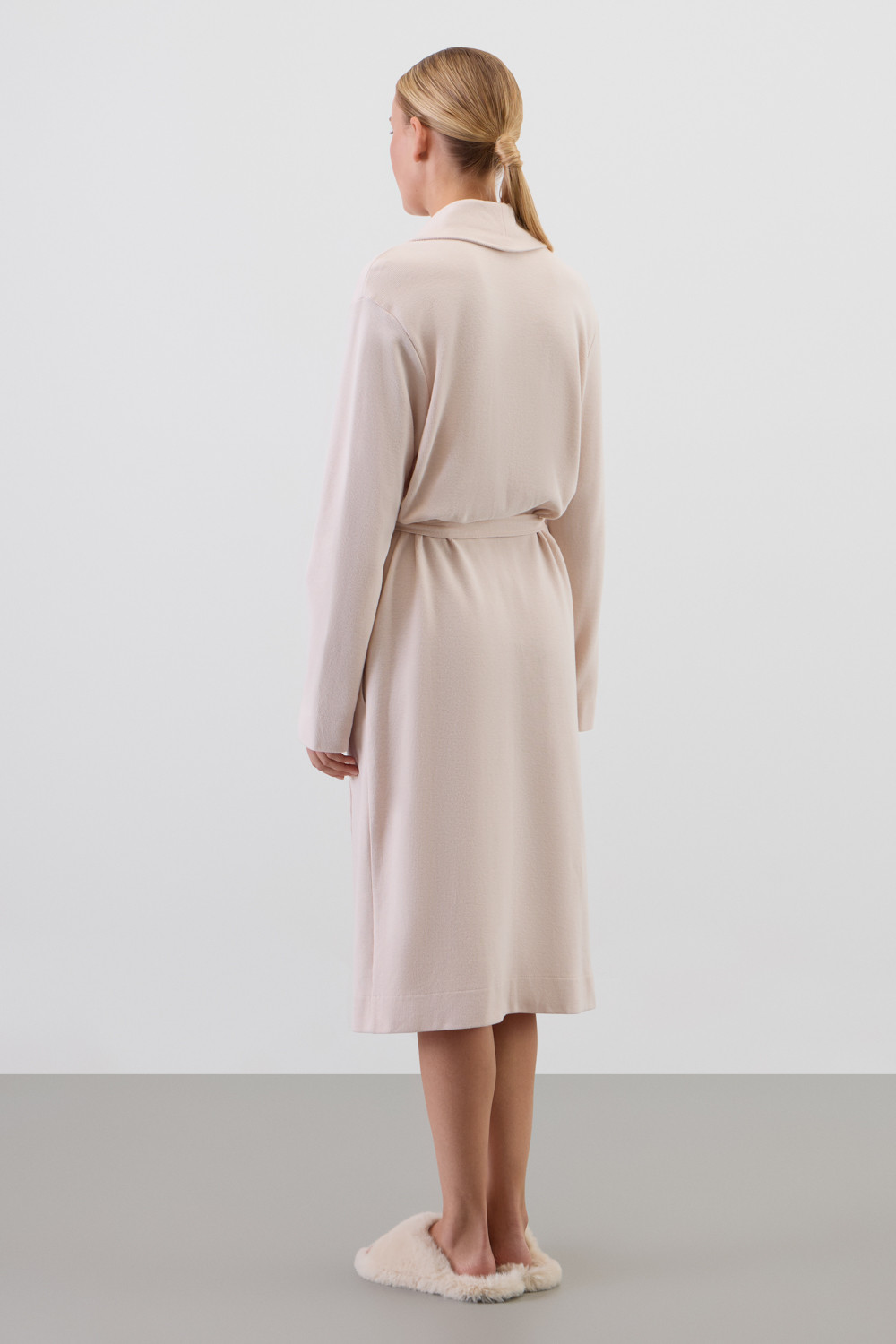 Халаты женские для мам, артикул: Е 50029, цвет: бежевый, фото 4