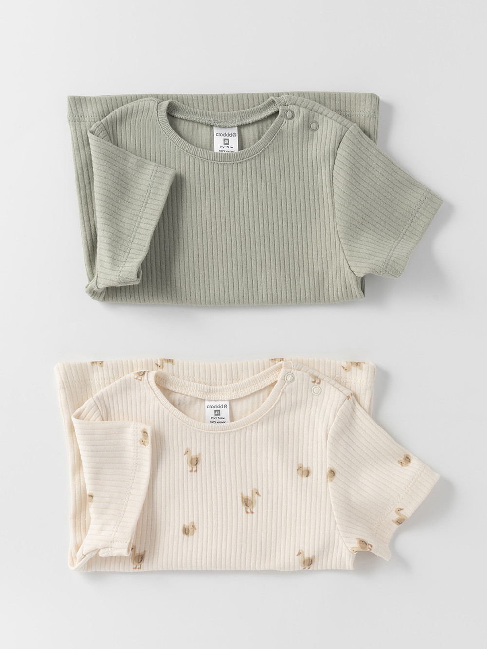 Футболка для новорожденных, артикул: К 302521-2уп, цвет: зеленый, фото 4