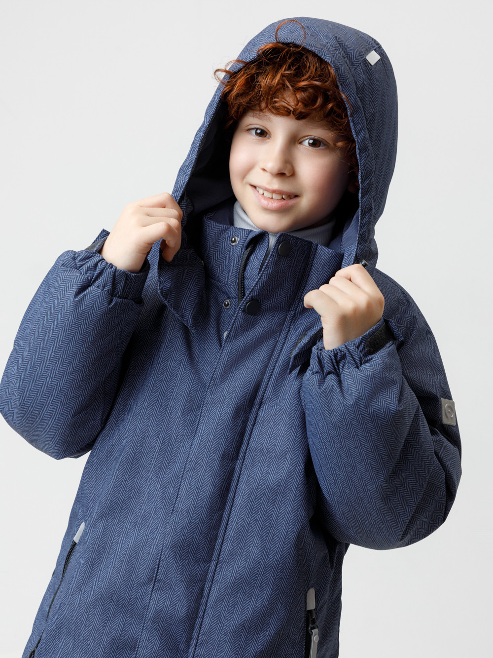 Комбинезоны утепленные для мальчика, артикул: ВК 60127/н/8 УЗГ, цвет: синий, фото 4