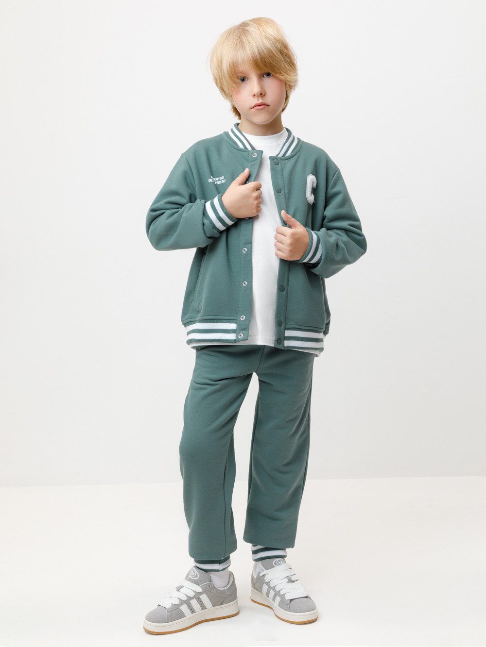 Жакет для мальчика, артикул: КР 302678-1, цвет: зеленый, фото 4