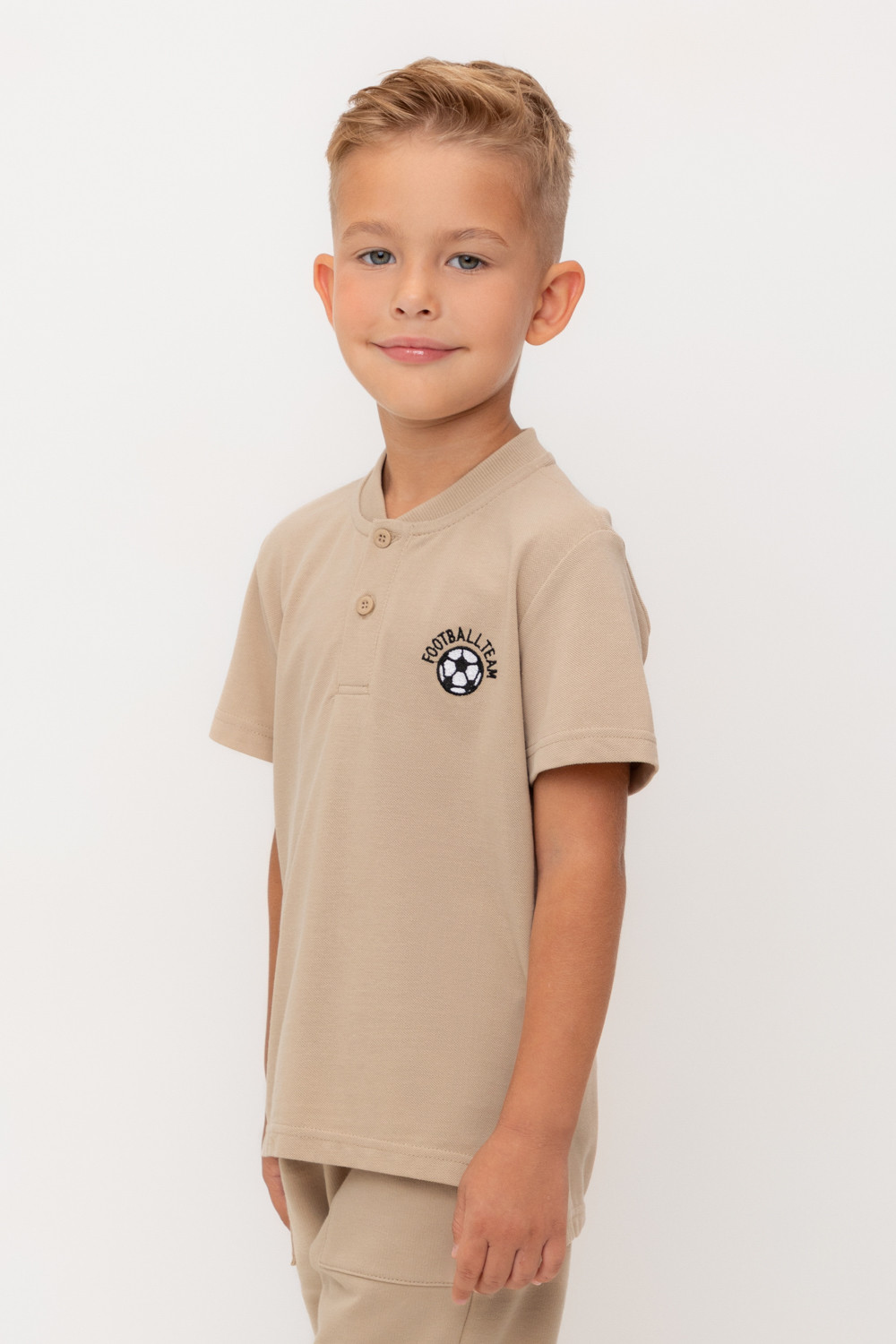 Футболка для мальчика, артикул: КР 302405-1, цвет: бежевый, фото 4