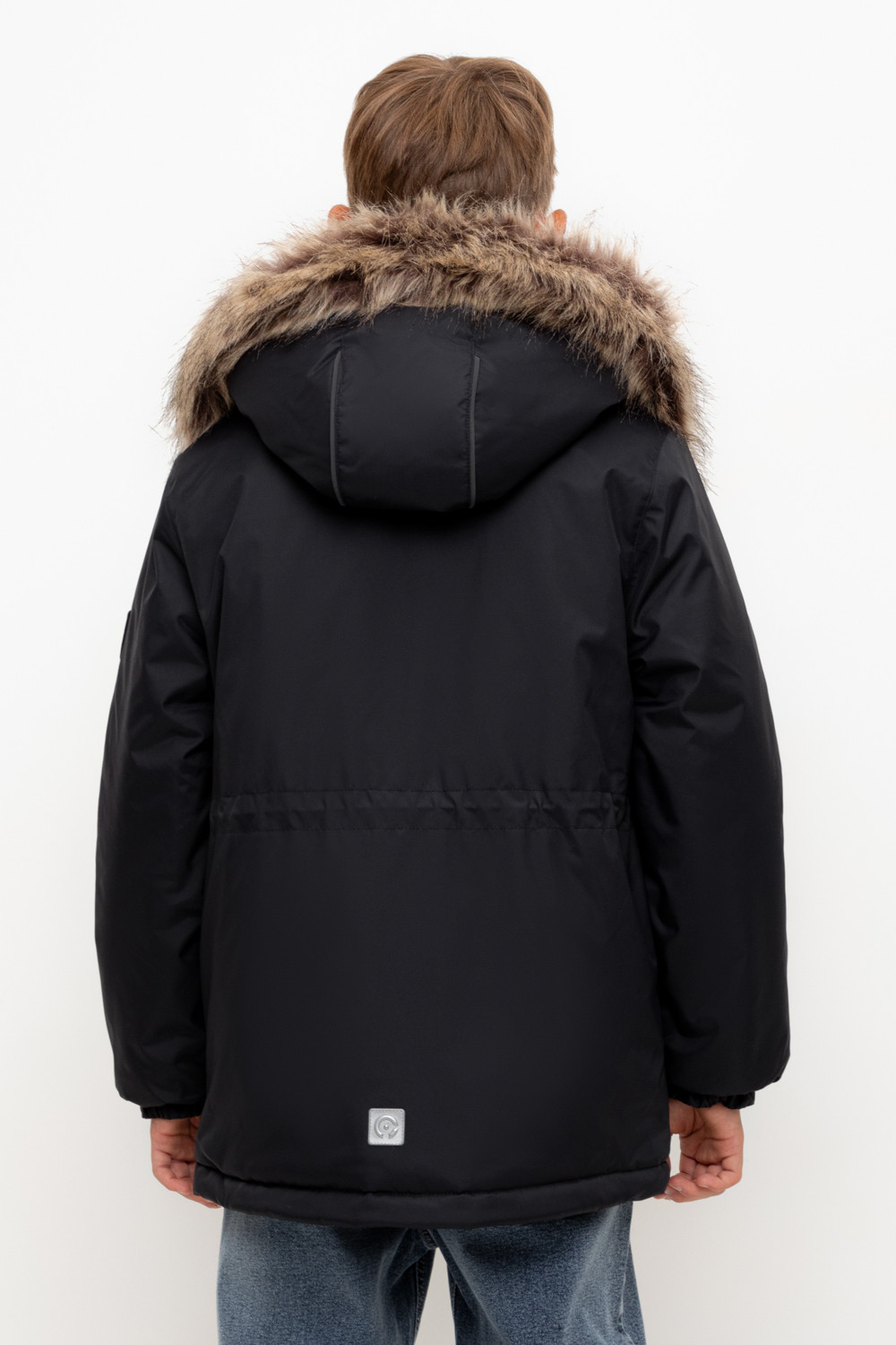 Пальто, плащи для мальчика, артикул: ВК 36096/4 УЗГ (122-158), цвет: темно-серый, фото 4