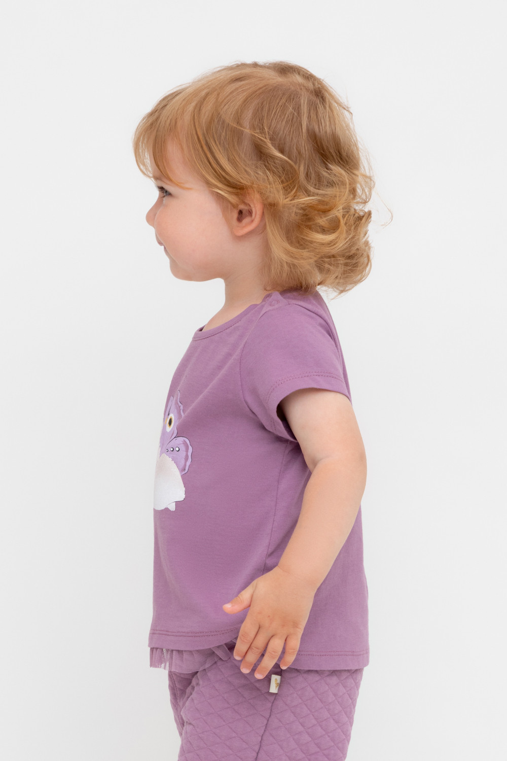 Футболка для девочки, артикул: КР 302321, цвет: бордовый, фото 4