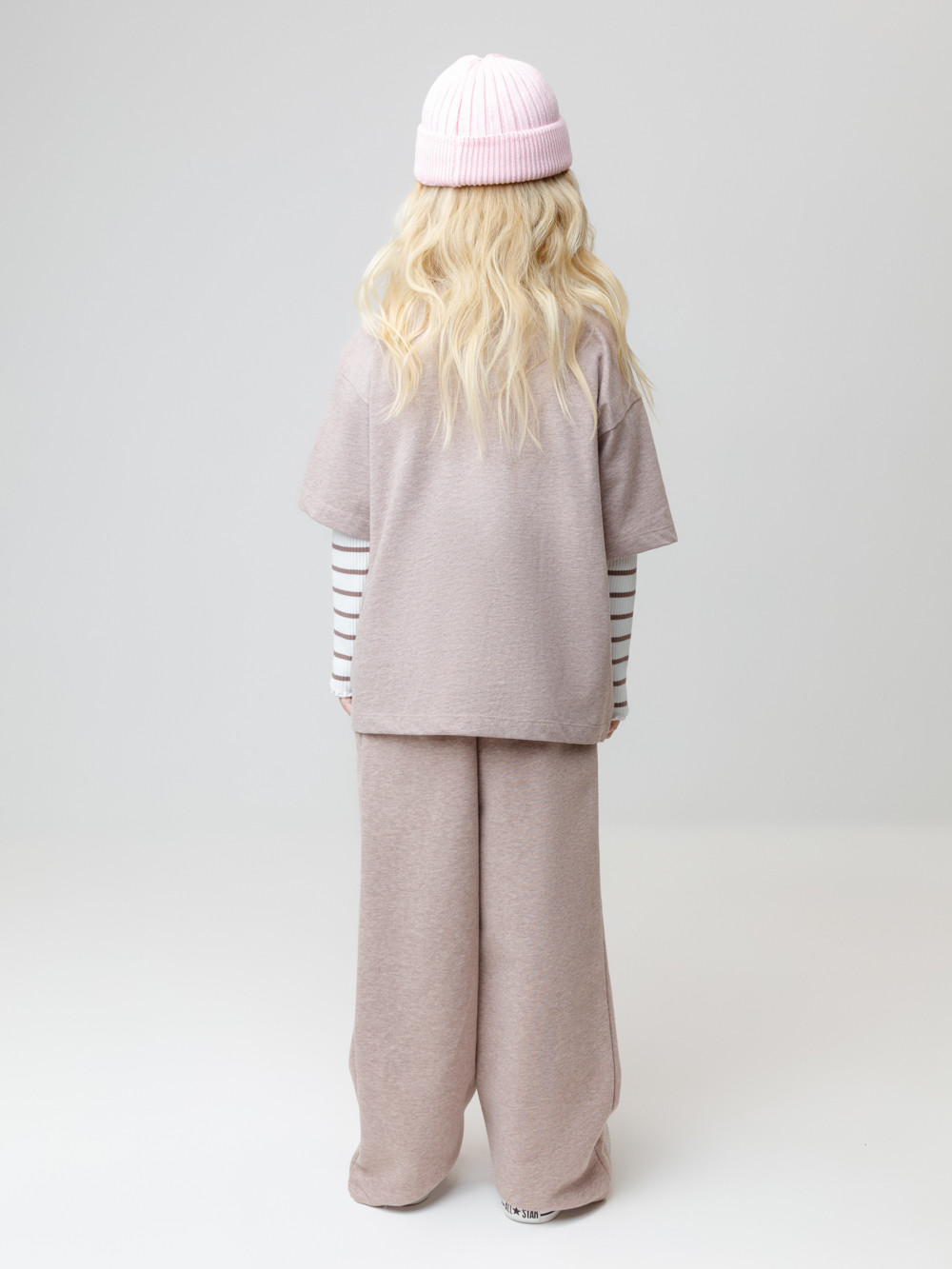 Брюки для девочки, артикул: КР 400842, цвет: кофейный, фото 4