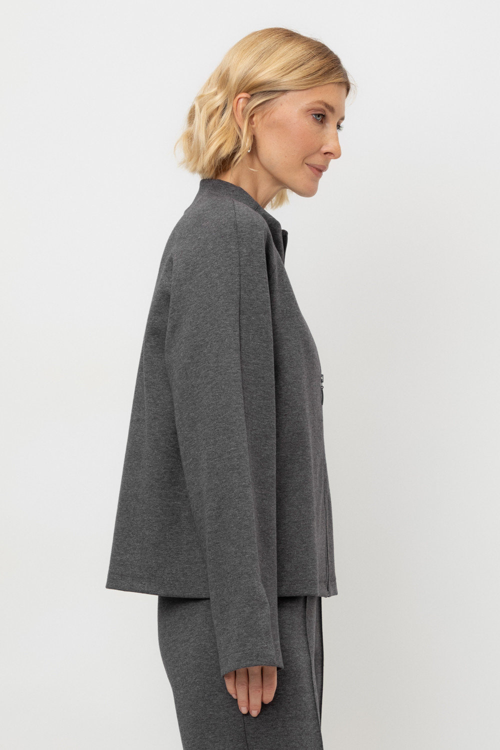 Жакеты, куртки женские для мам, артикул: ЕВТ 3251, цвет: темно-серый, фото 4