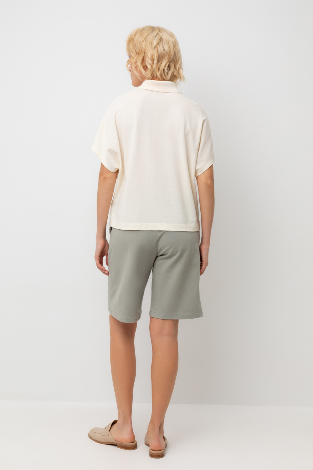 Шорты женские для мам, артикул: ЕВТ 4138, цвет: зеленый, фото 4