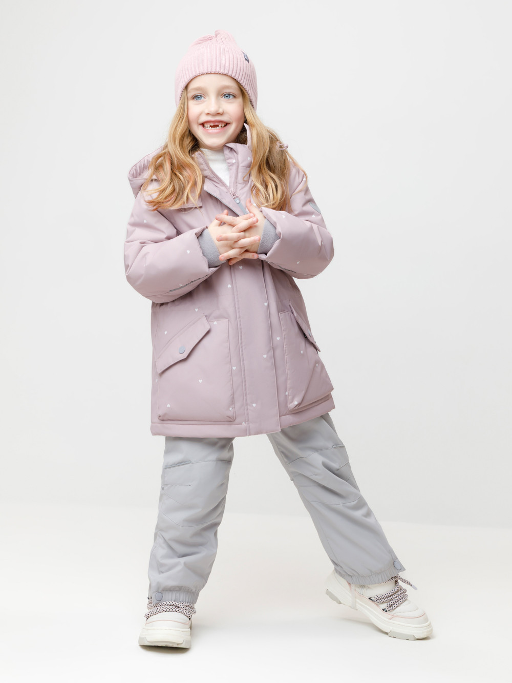 Куртка для девочки, артикул: ВК 38120/н/5 ГР, цвет: розовый, фото 4