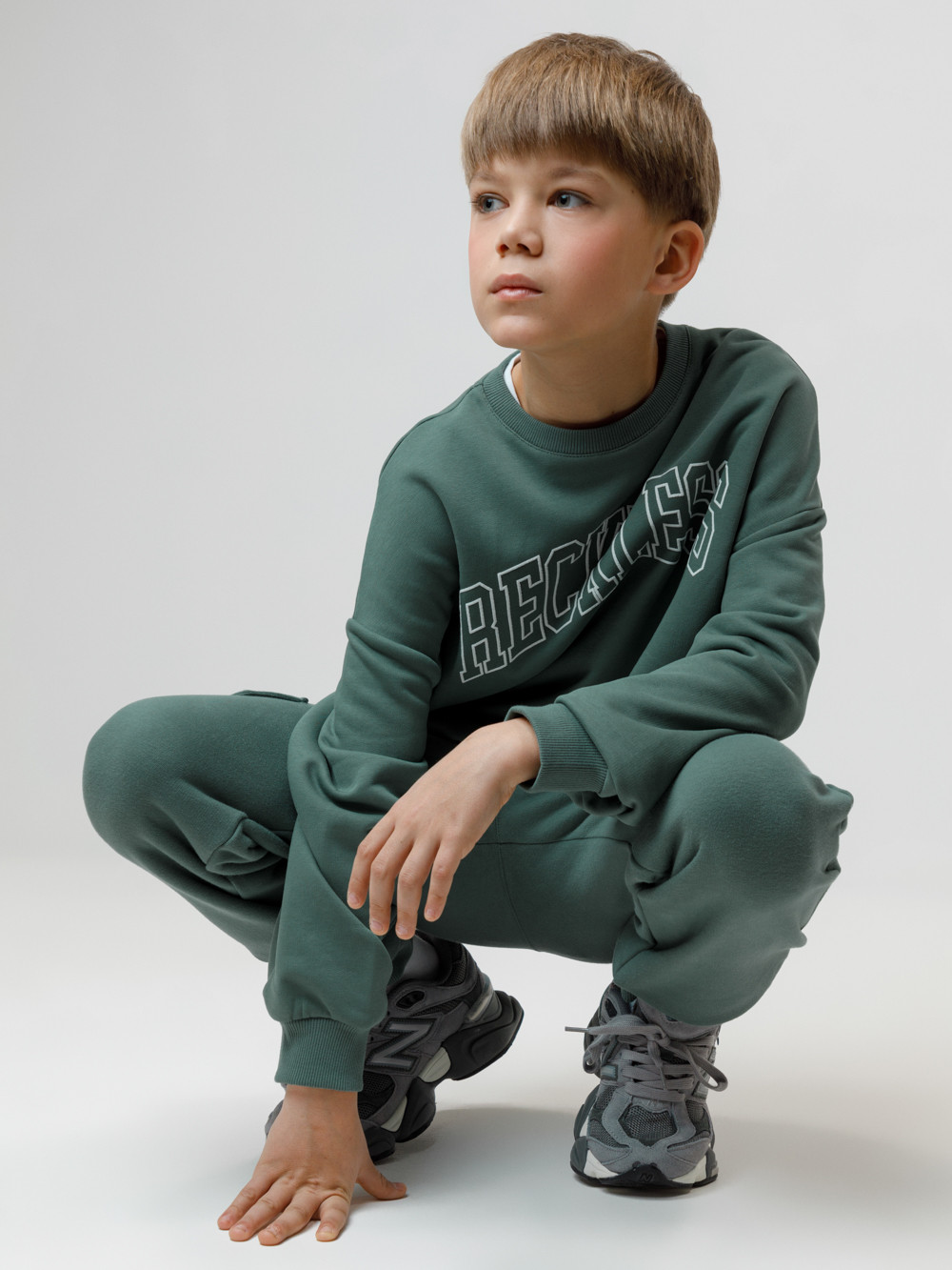 Свитшоты для мальчика, артикул: КР 302843, цвет: зеленый, фото 4