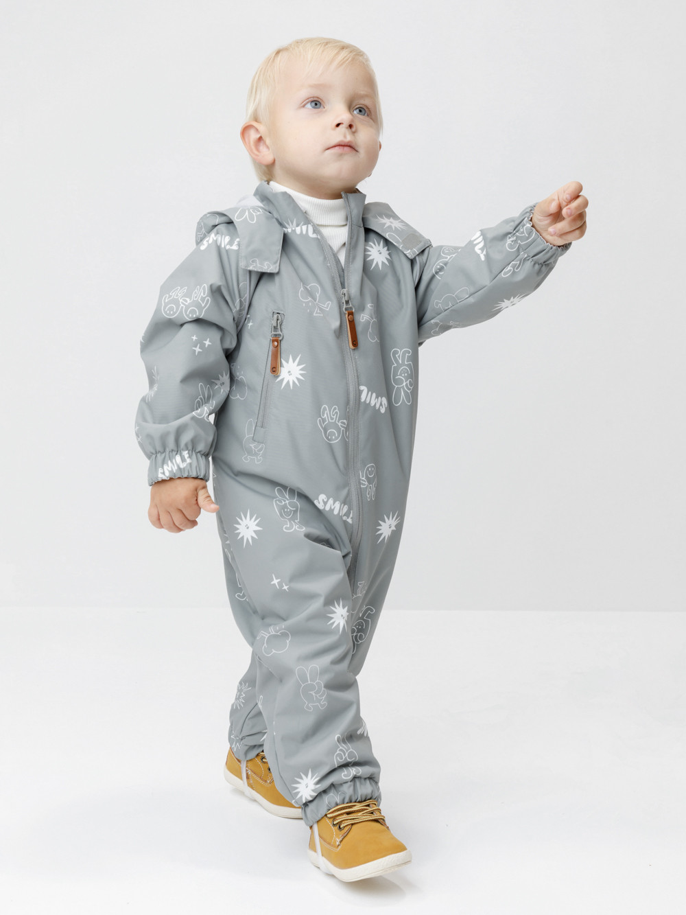 Комбинезоны утепленные для мальчика, артикул: ВК 60088/н/23 Ал, цвет: зеленый, фото 4