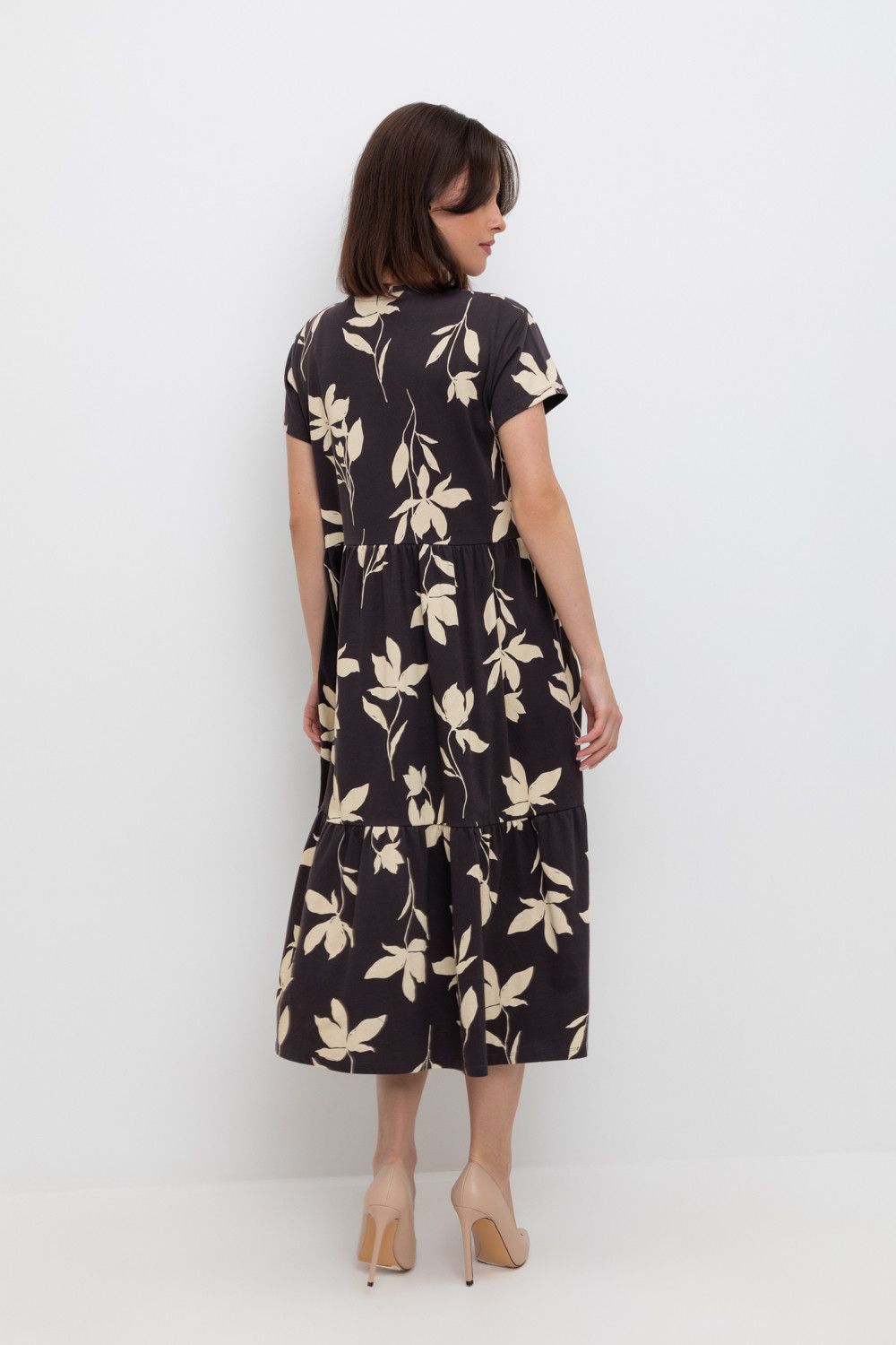 Платья женские для мам, артикул: ЕВТ 5019, цвет: черный3, фото 4