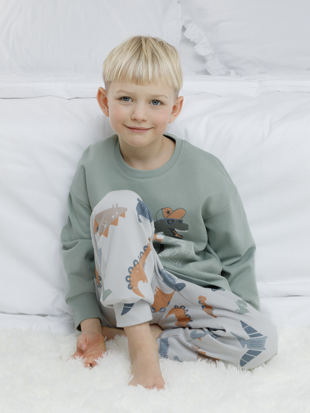 Пижама для мальчика, артикул: К 1567, цвет: минт, фото 3
