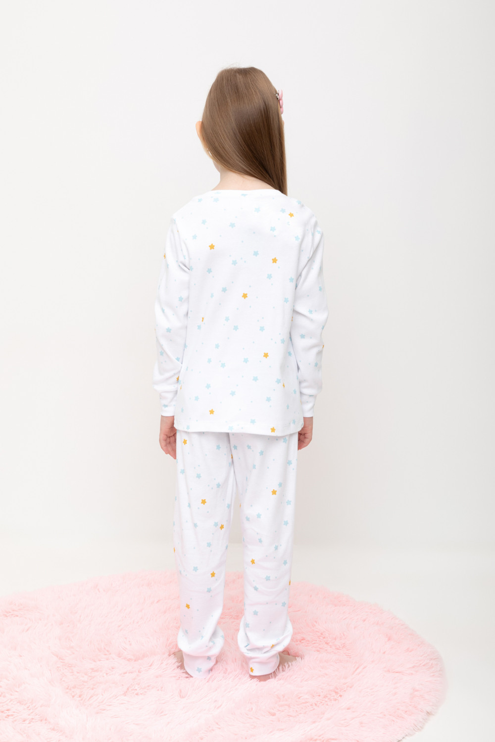 Пижама для девочки, артикул: КП 1552, цвет: белый, фото 4
