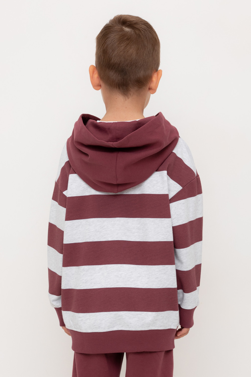 Худи для мальчика, артикул: КР 302693, цвет: коричневый, фото 4
