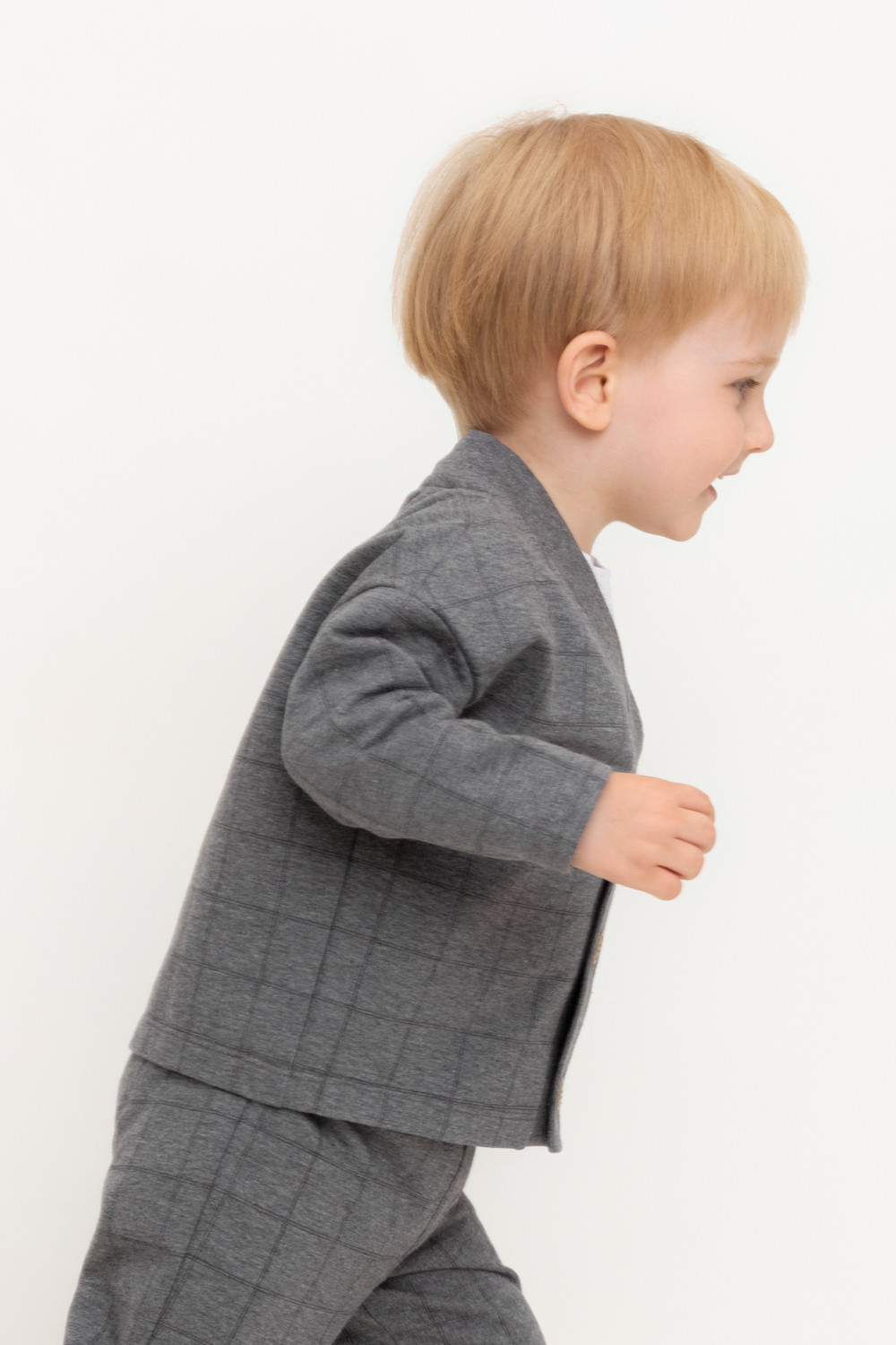Жакет для мальчика, артикул: КР 302629, цвет: темно-серый, фото 4