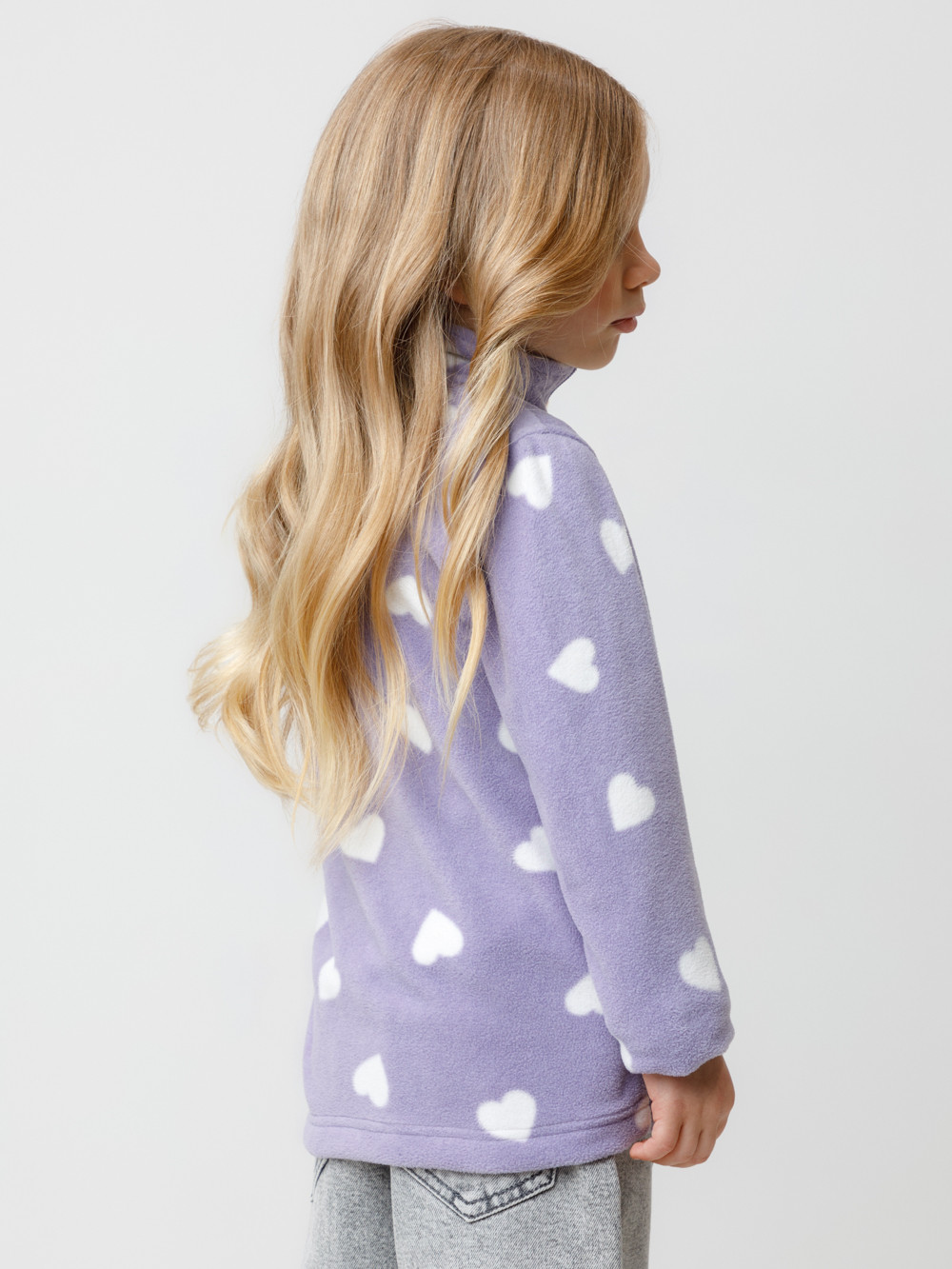 Куртка для девочки, артикул: ФЛ 34025-1/н/41 ГР, цвет: фиолетовый, фото 4