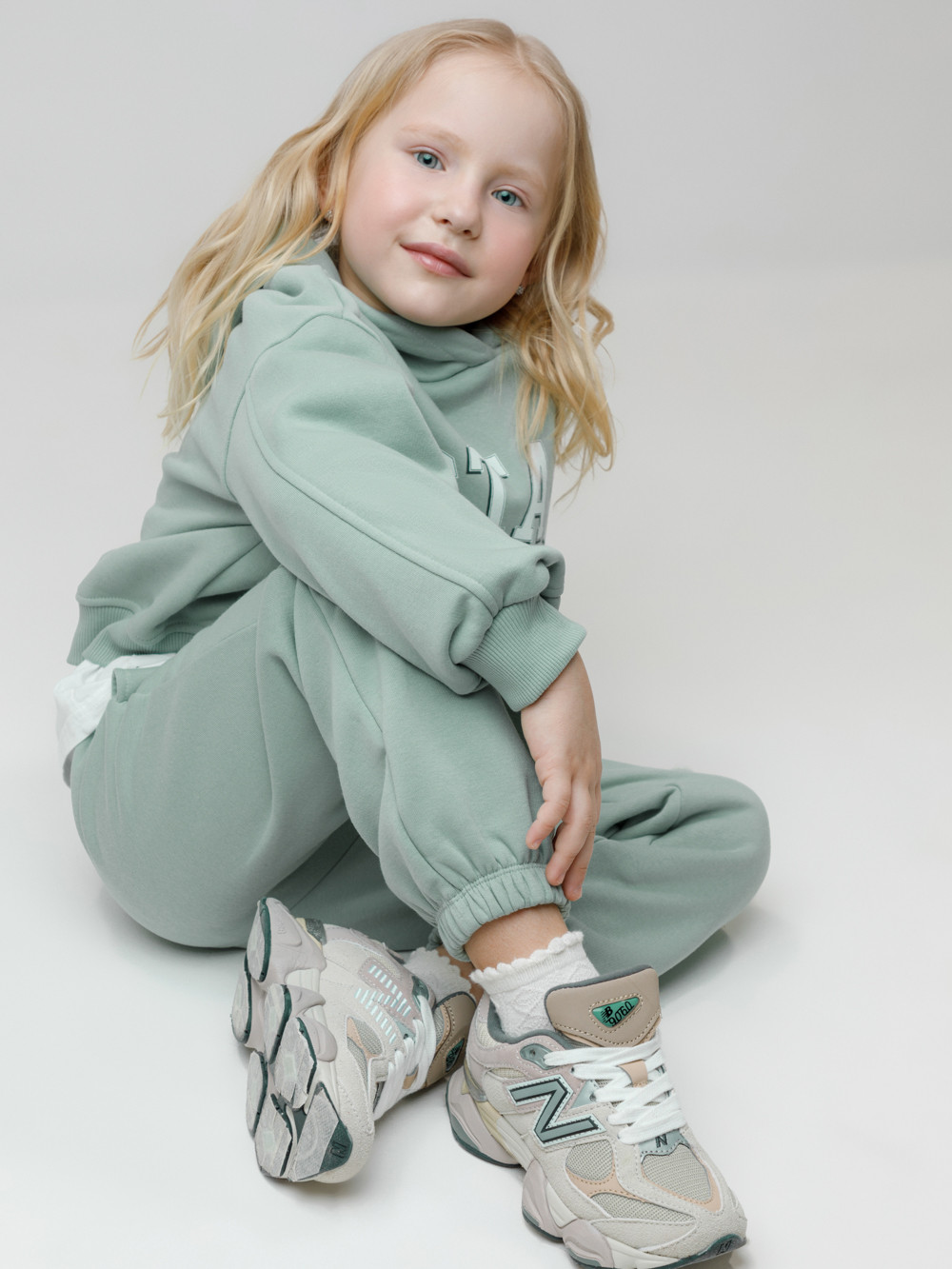 Худи для девочки, артикул: КР 302815, цвет: голубой, фото 4