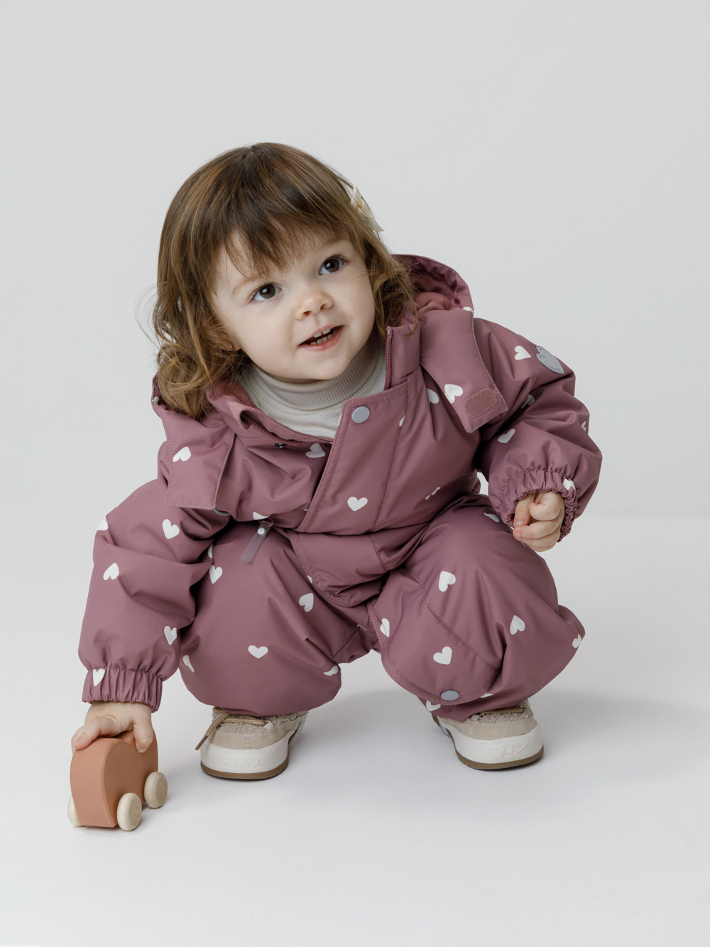 Комбинезоны утепленные для девочки, артикул: ВК 60085/н/46 Ал, цвет: розовый, фото 4