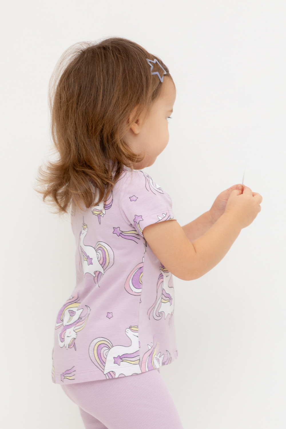 Футболка для девочки, артикул: КР 302686, цвет: фиолетовый, фото 4