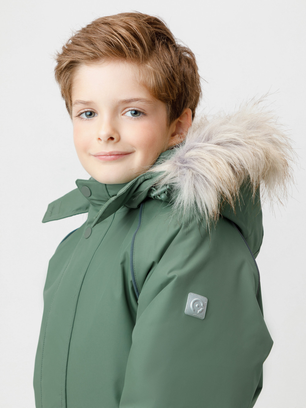 Комбинезоны утепленные для мальчика, артикул: ВК 60102/8 ГР (98-122), цвет: зеленый, фото 3