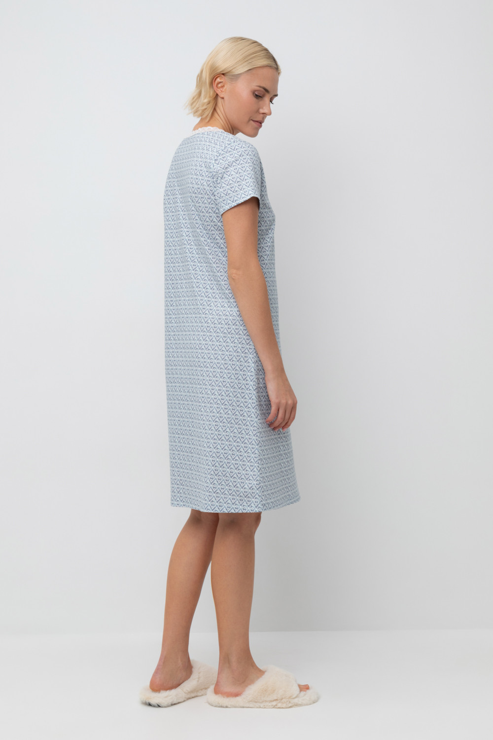 Сорочки ночные женские для мам, артикул: Е 10054, цвет: сахар, фото 4