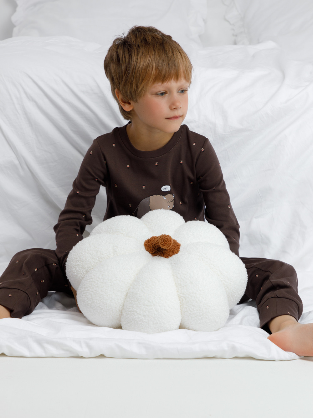 Пижама для мальчика, артикул: К 1621, цвет: коричневый, фото 4