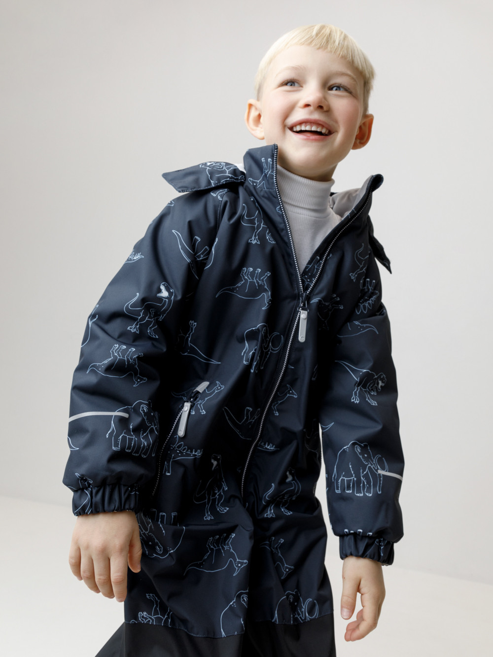 Комбинезоны утепленные для мальчика, артикул: ВК 60111/н/5 УЗГ, цвет: темно-синий, фото 4