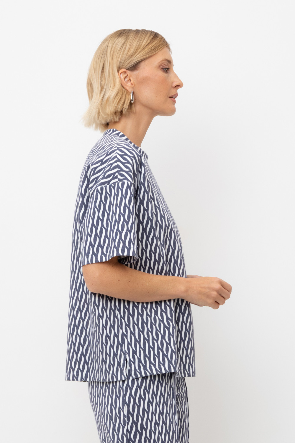 Футболки женские для мам, артикул: ЕВТ 3317, цвет: синий, фото 4