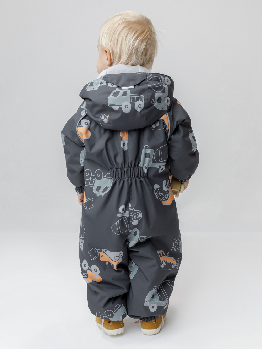 Комбинезоны утепленные для мальчика, артикул: ВК 60085/н/79 Ал, цвет: темно-серый, фото 4