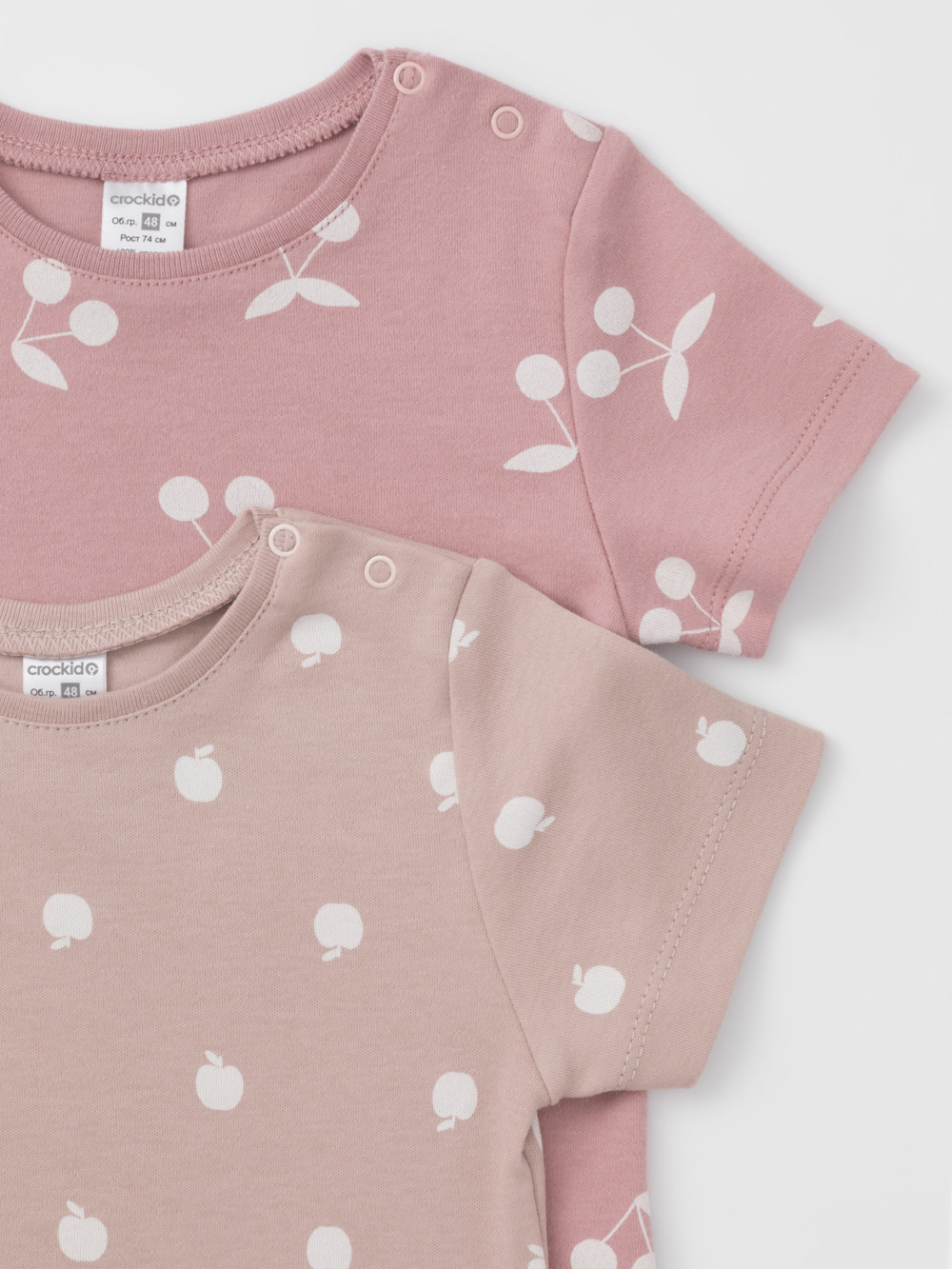 Футболка для новорожденных, артикул: К 301156-2уп, цвет: розовый, фото 4