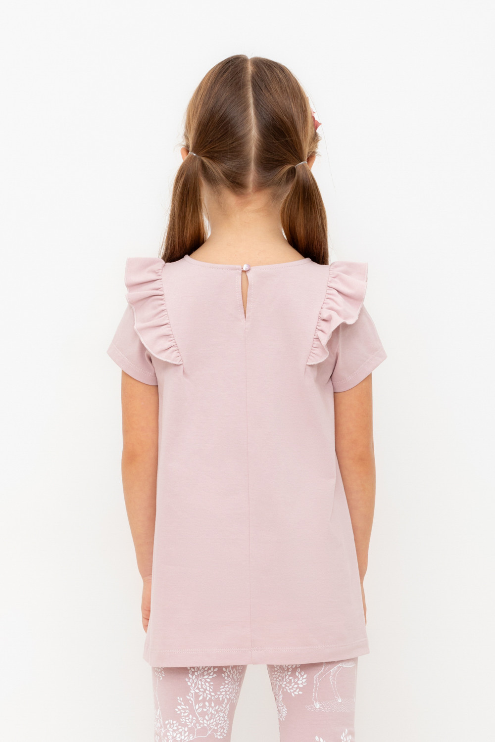 Блузка для девочки, артикул: КР 5904, цвет: розовый, фото 4